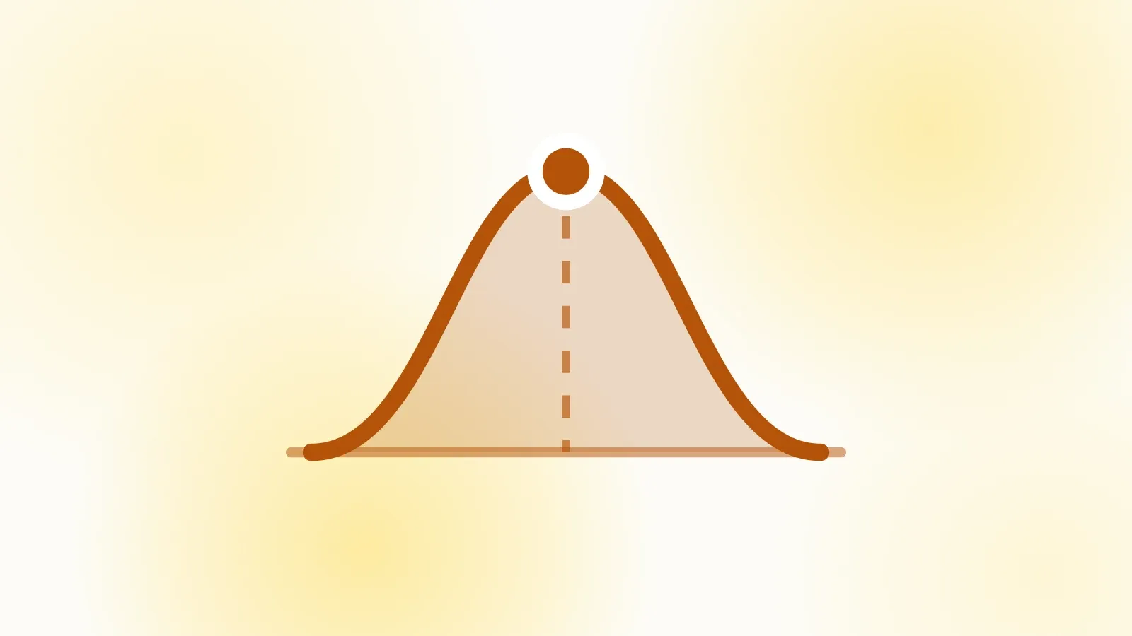 Illustration of a fertility curve peaking at ovulation