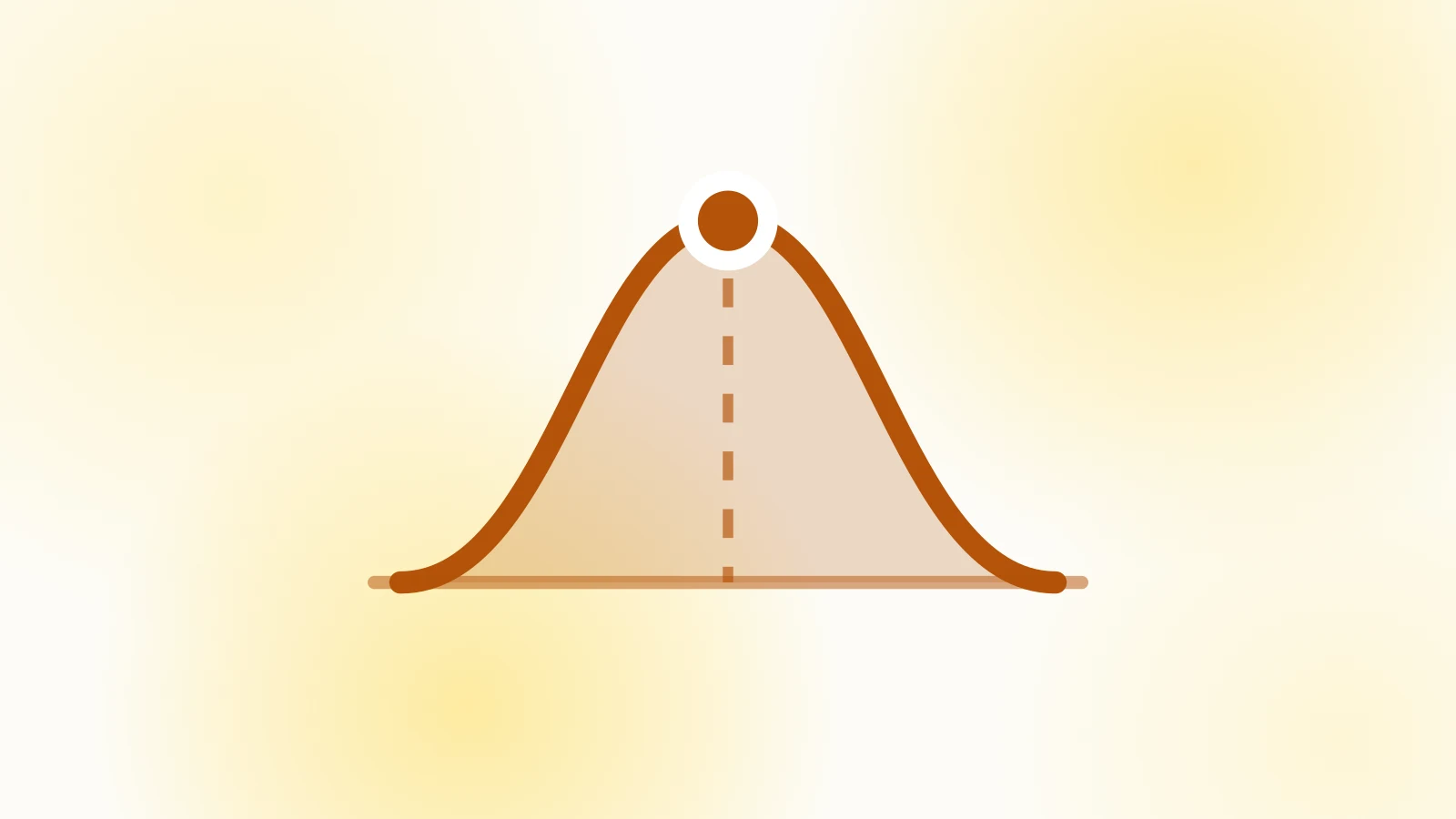 Illustration of a fertility curve peaking at ovulation